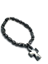 Load image into Gallery viewer, HEMATITE ANKH BRACELET
