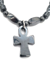 Load image into Gallery viewer, HEMATITE ANKH BRACELET
